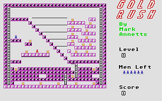 Goldrush atari screenshot